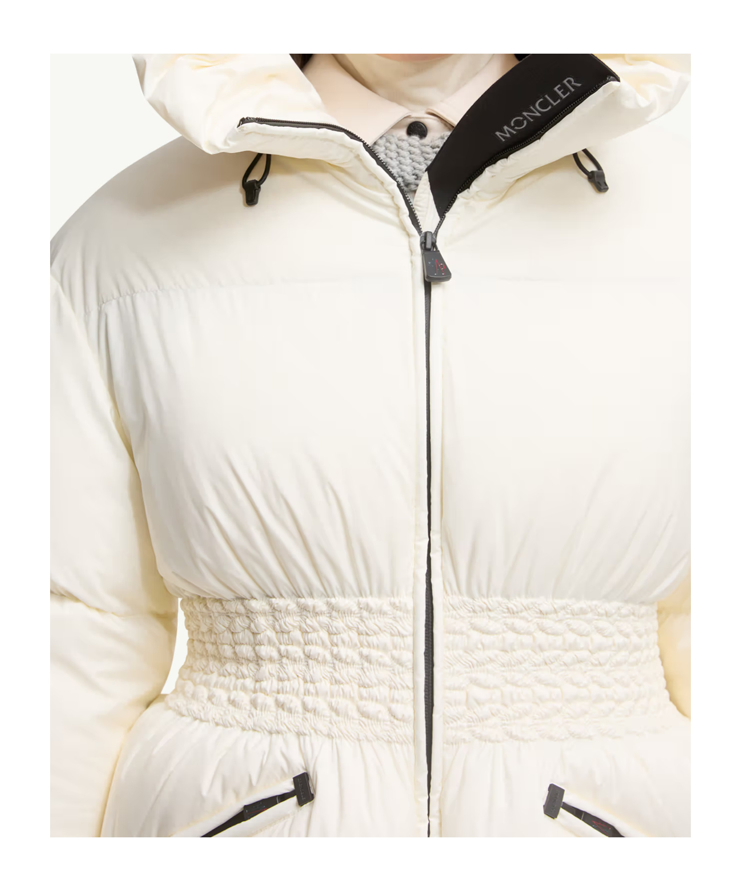 Moncler Wollemi Hooded Down Ski Jacket In White