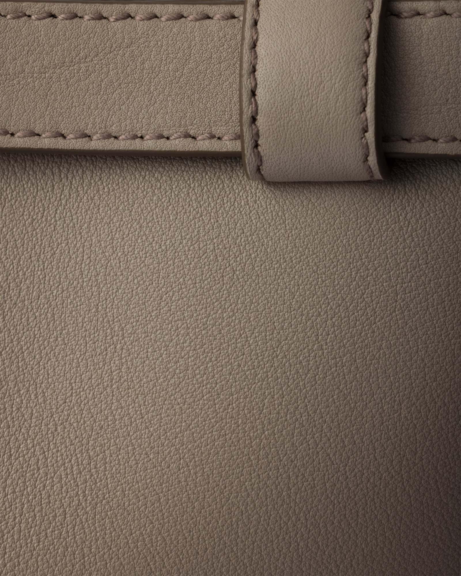 Prada Buckle Medium Leather Handbag With Double Belt In Gray