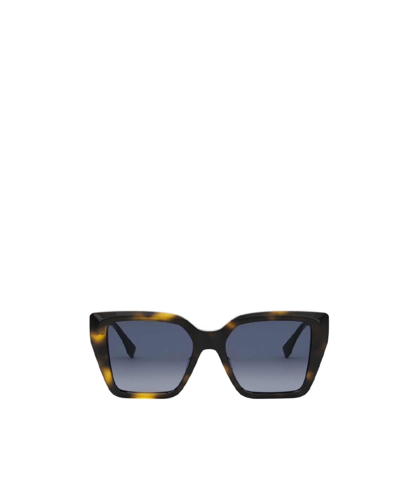 Fendi Fe40161i Ff Diamonds 52w Havana Sunglasses In Gray
