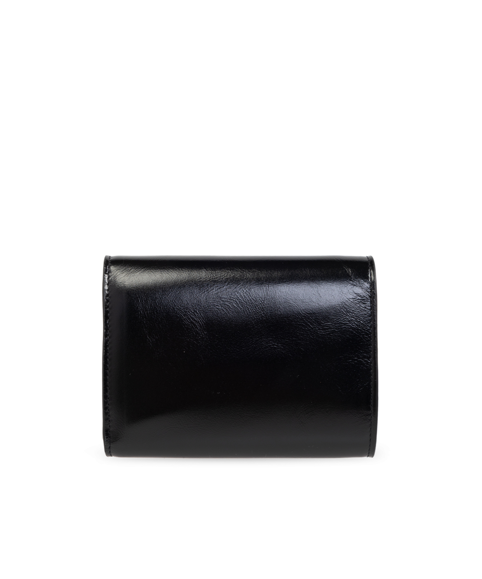Chloé Iconic Logo Tri-fold Leather Wallet In Black