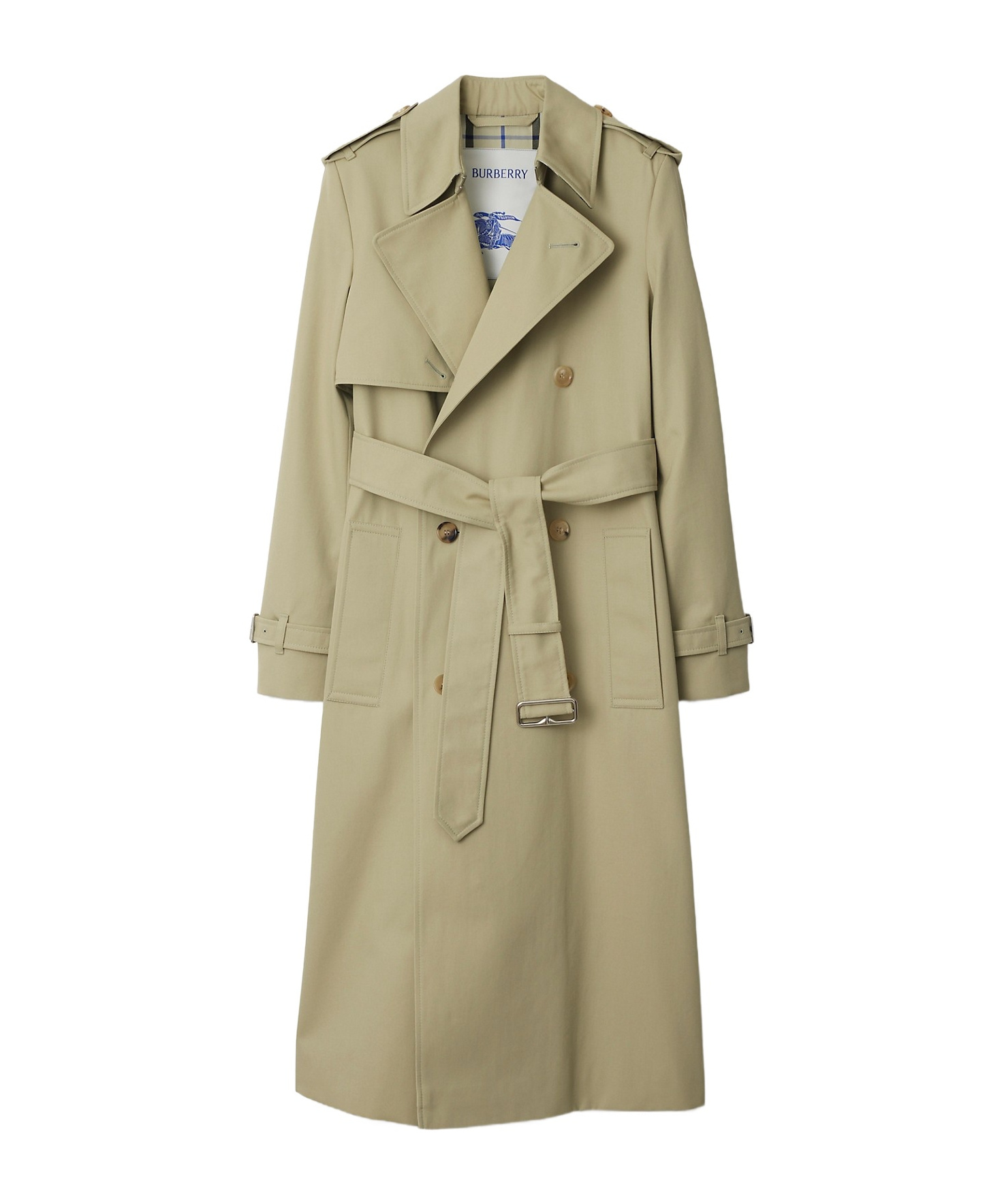 Burberry Highgrove Castleford Lapel Trench Coat In Nude