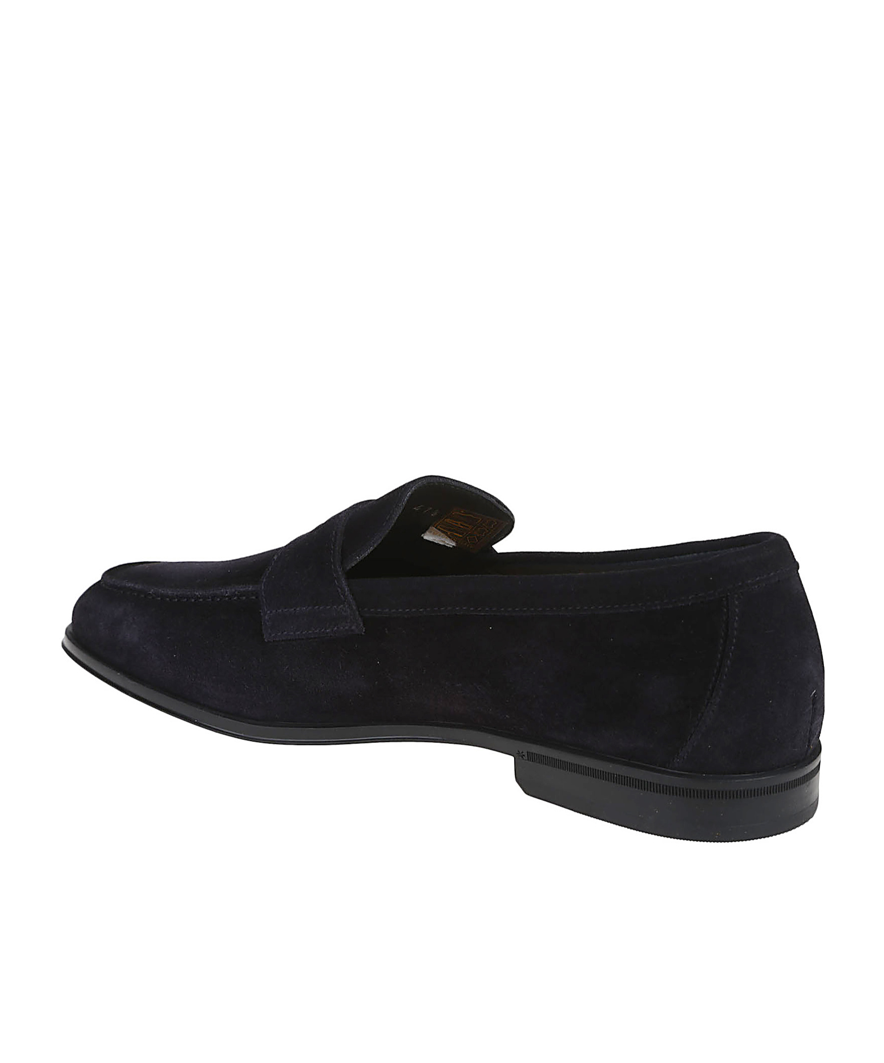 Doucal's 'standford' Black Slip-on Loafers In Black
