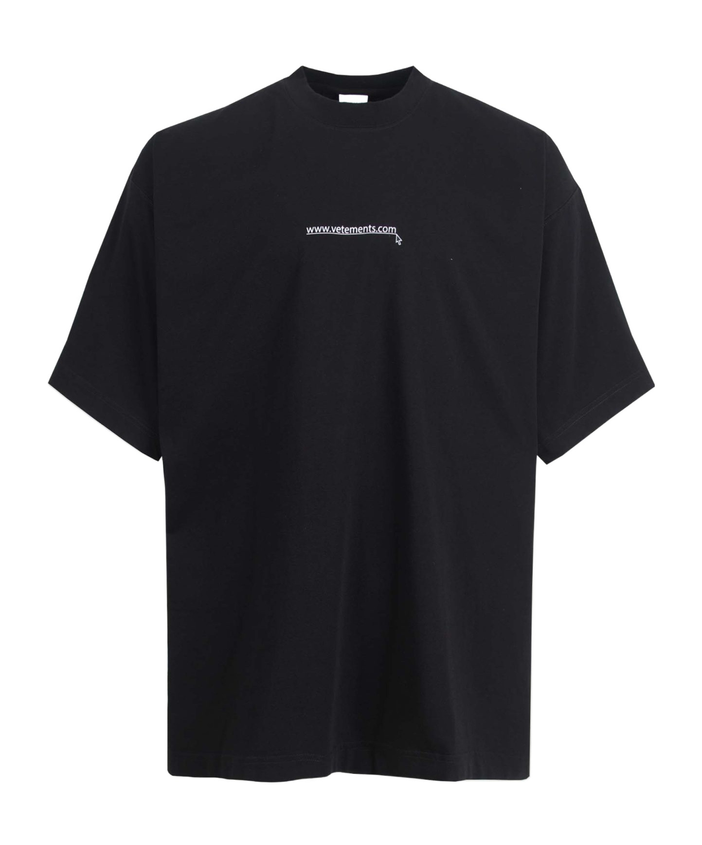 Vetements Item O-neck Short-sleeved T-shirt In Black
