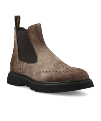 Doucal's Round-toe Slip-on Boots In Black