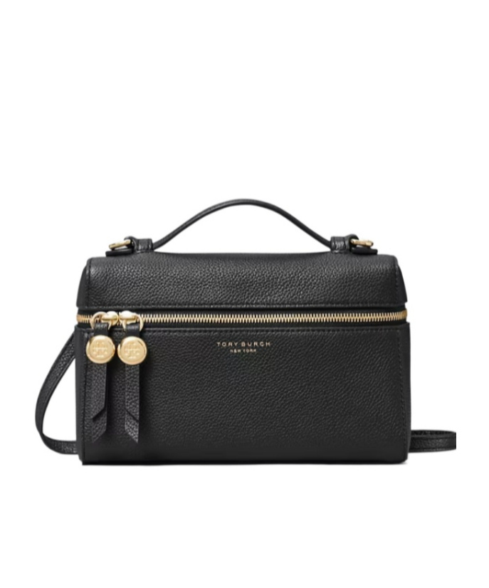 Tory Burch Mini Bags With Top Handle And Crossbody Strap In Black