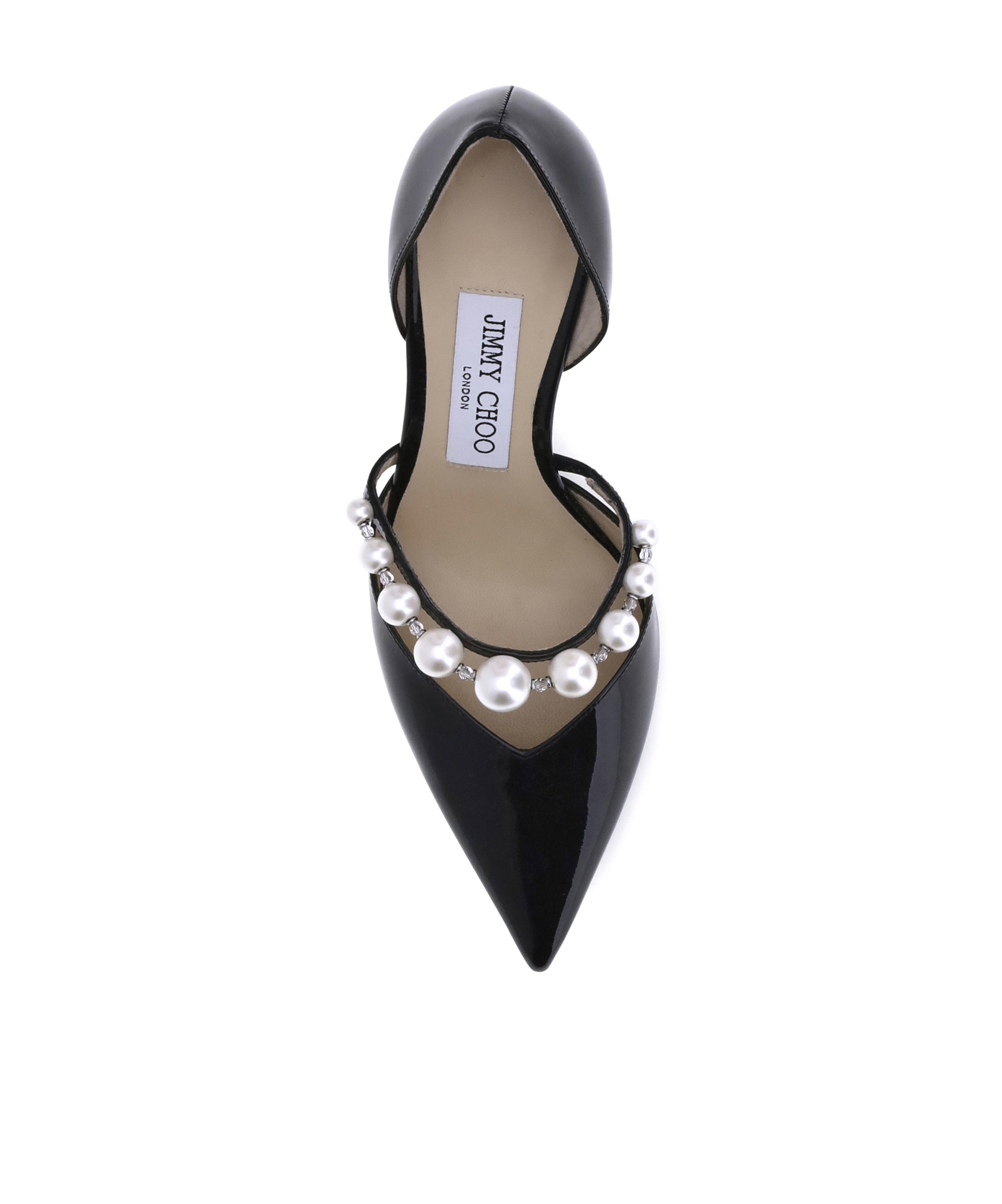Jimmy Choo Aurelie 65 Patent Leather Pumps With Applied Pearls