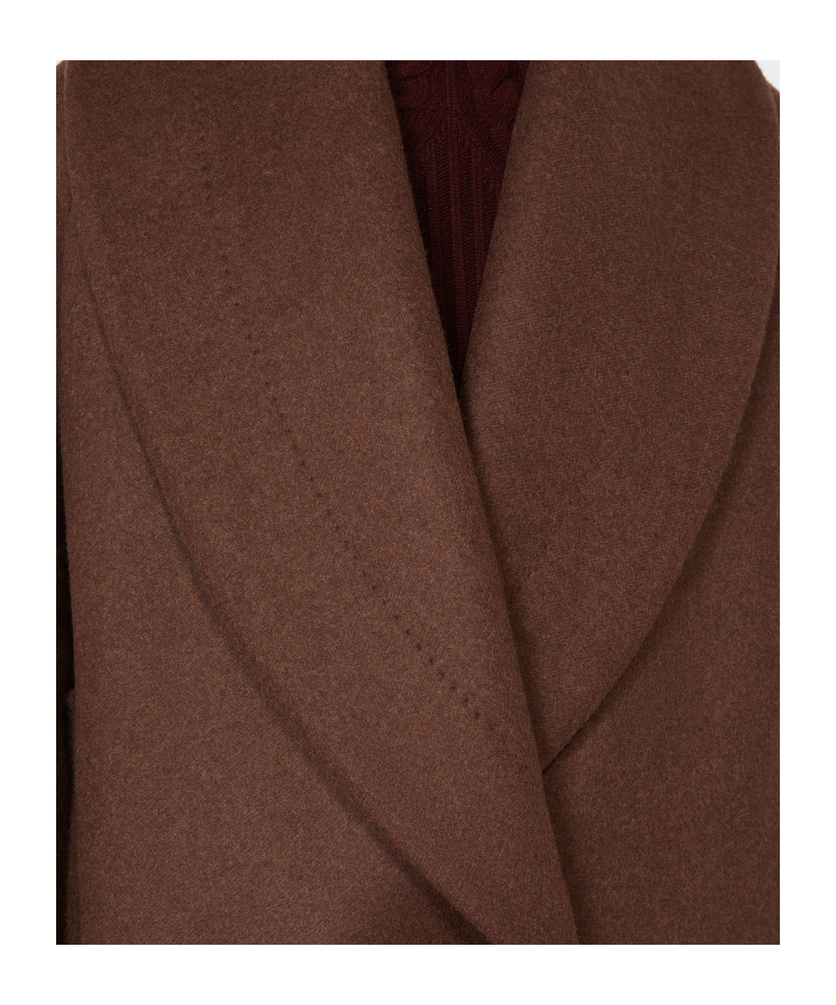 Max Mara Chaquetón De Lana Y Camello In Brown