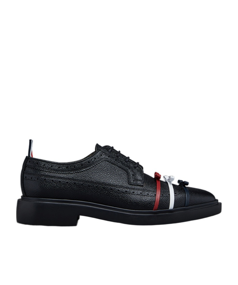 Thom Browne Bow Detailed Longwing Brogues In Black