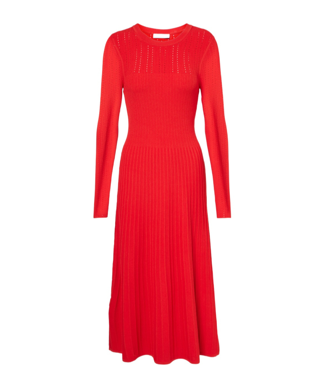 Veronica Beard Nami Ribbed-knit Sweater Dress In Red