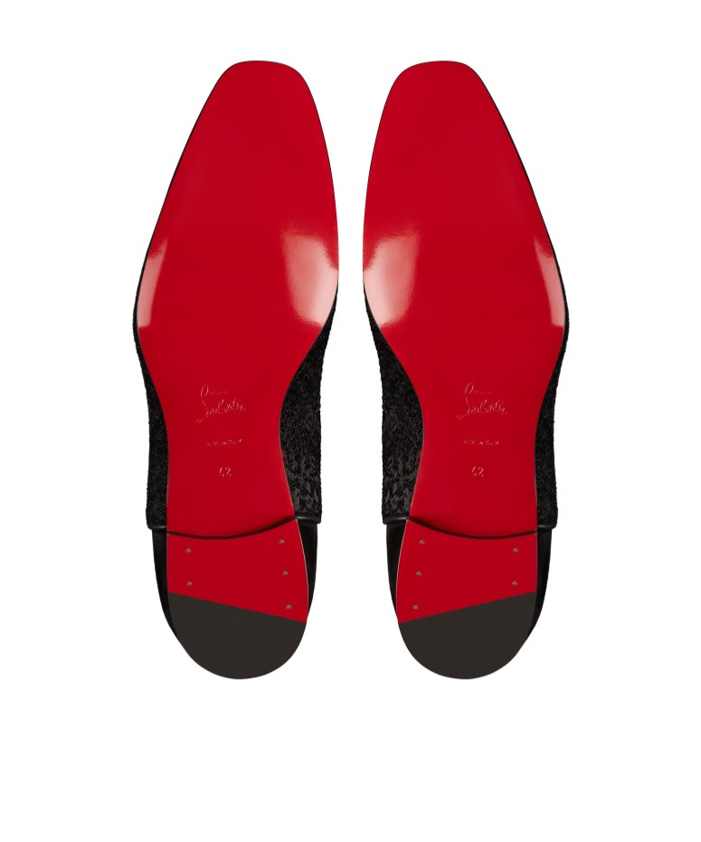 Shop Christian Louboutin Round Head Lacing Business Casual Shoes In Black