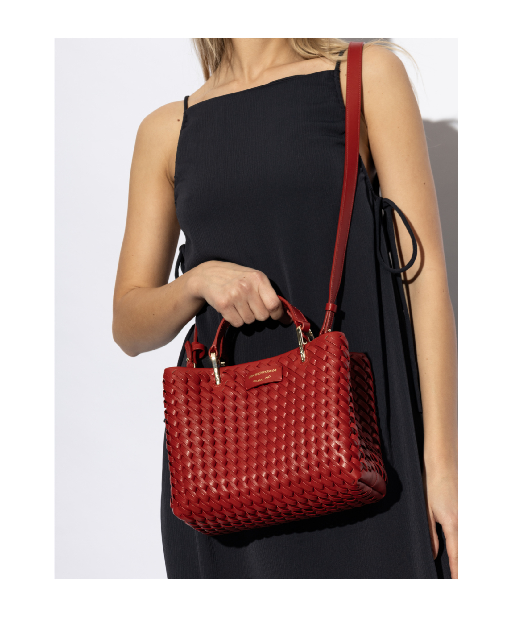 Shop Emporio Armani Myea Tote Bag In Red