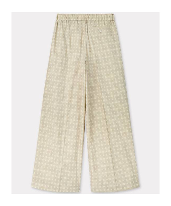 Kenzo Pattern-jacquard Trousers In Nude