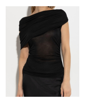 Blumarine Pendant Coat In Black