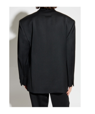 Fear Of God Wool Double-breasted Blazer In Black