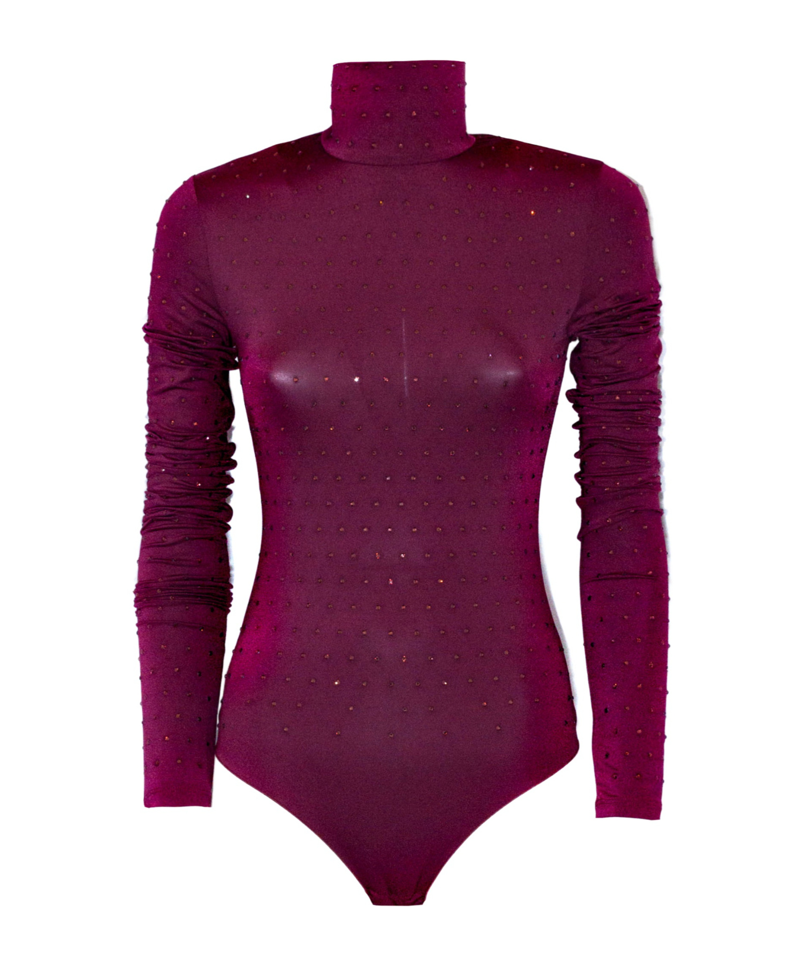 The Andamane Crystal-embellished Bodysuit In Red