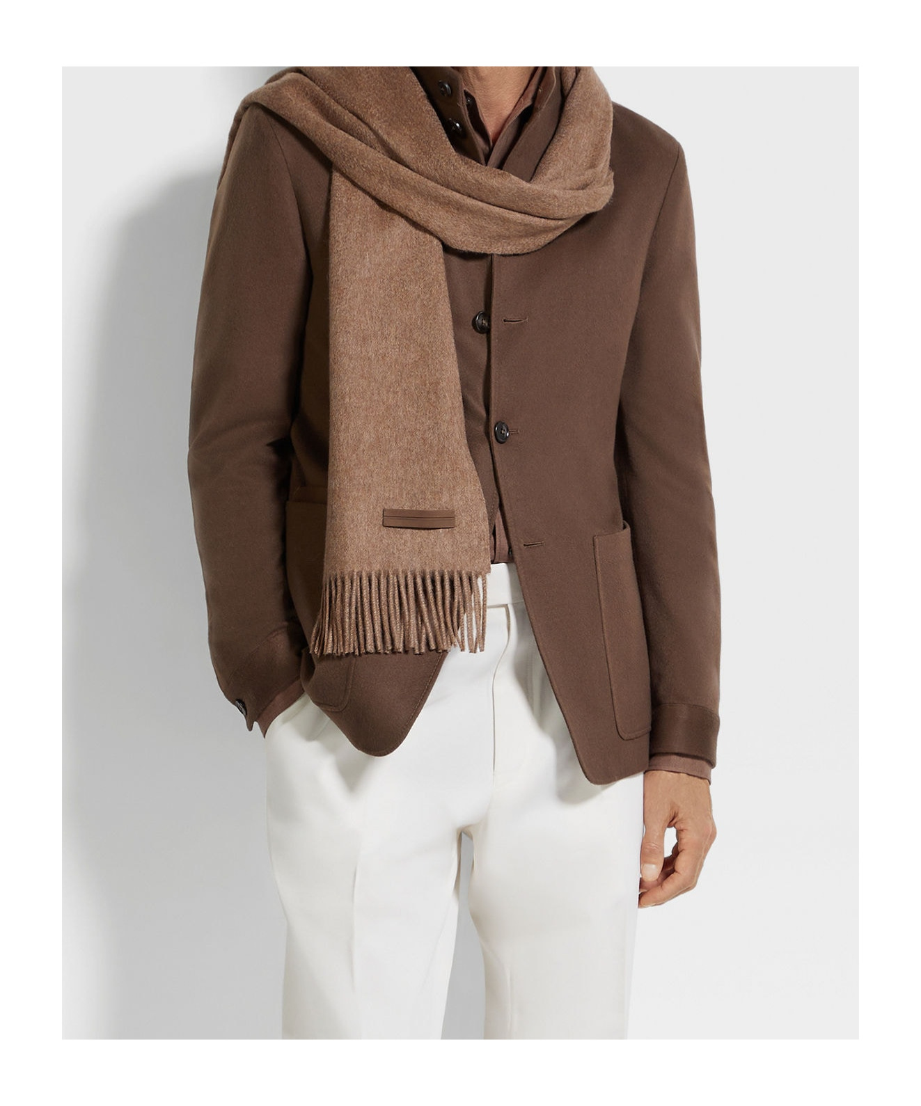 Zegna Oasi Cashmere Il Conte Jacket In Brown