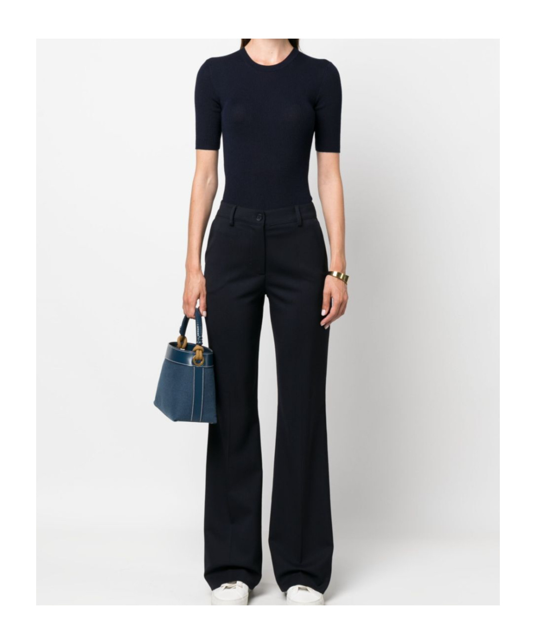 P.a.r.o.s.h Short-sleeved Rib Sweater In Black