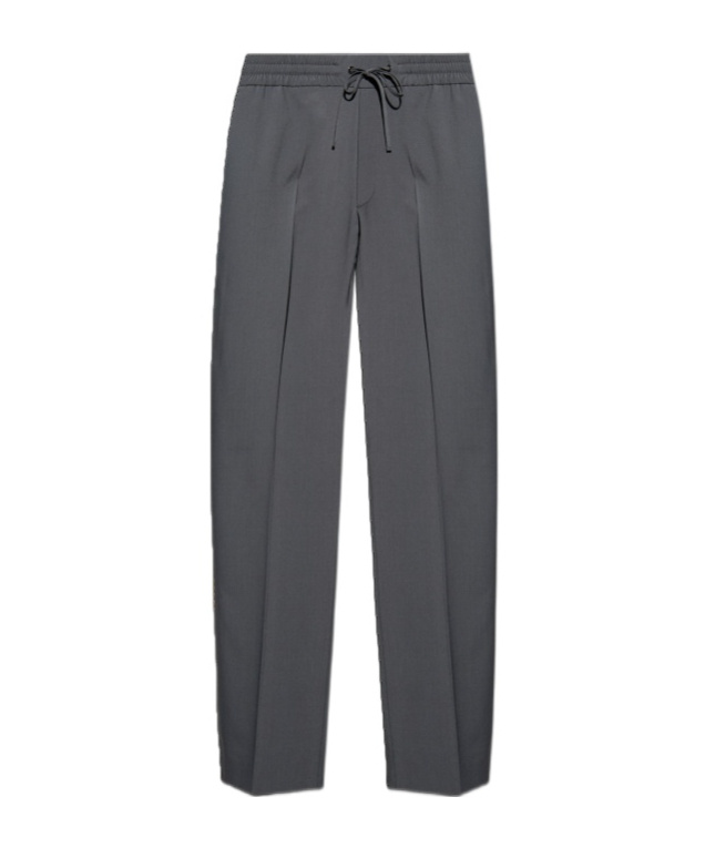 Iceberg Pleated Tie-dye Casual Pants In Black