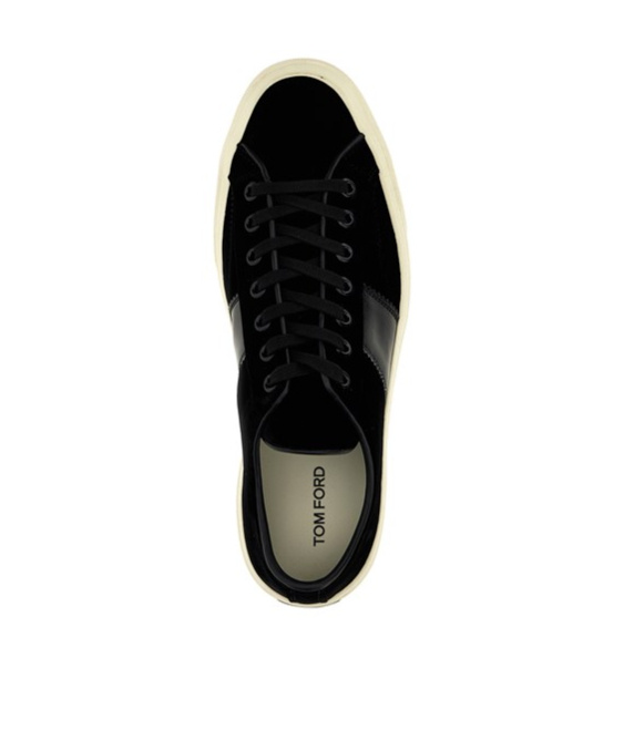 Tom Ford Logo-print Low-top Sneakers In Black