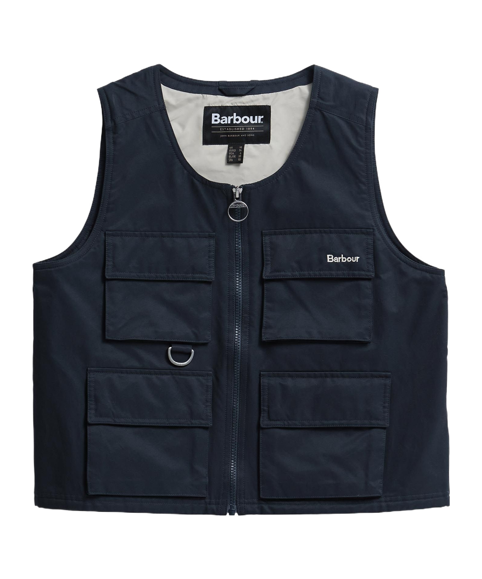 Barbour Waistcoat  Woman Color Blue In Dark Navy Blue/light Sand