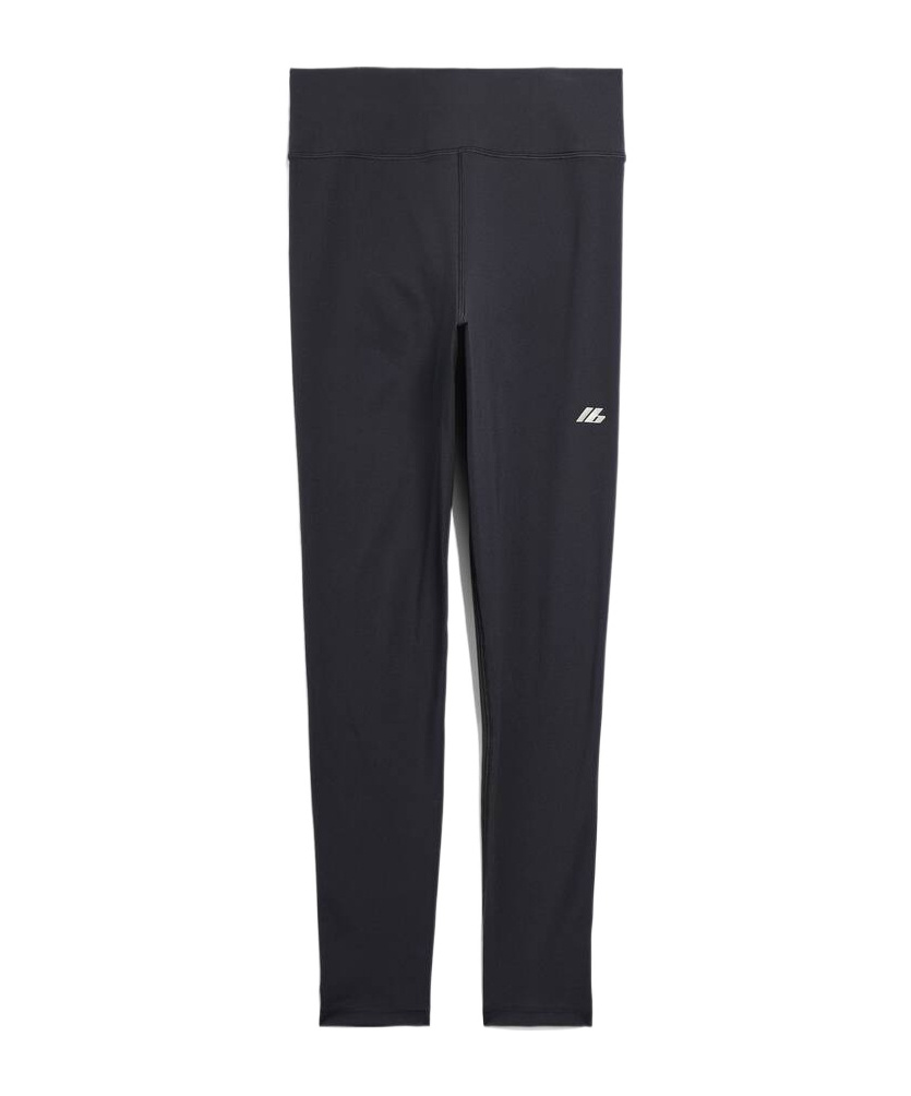 Balenciaga Reflective-logo Leggings In Black