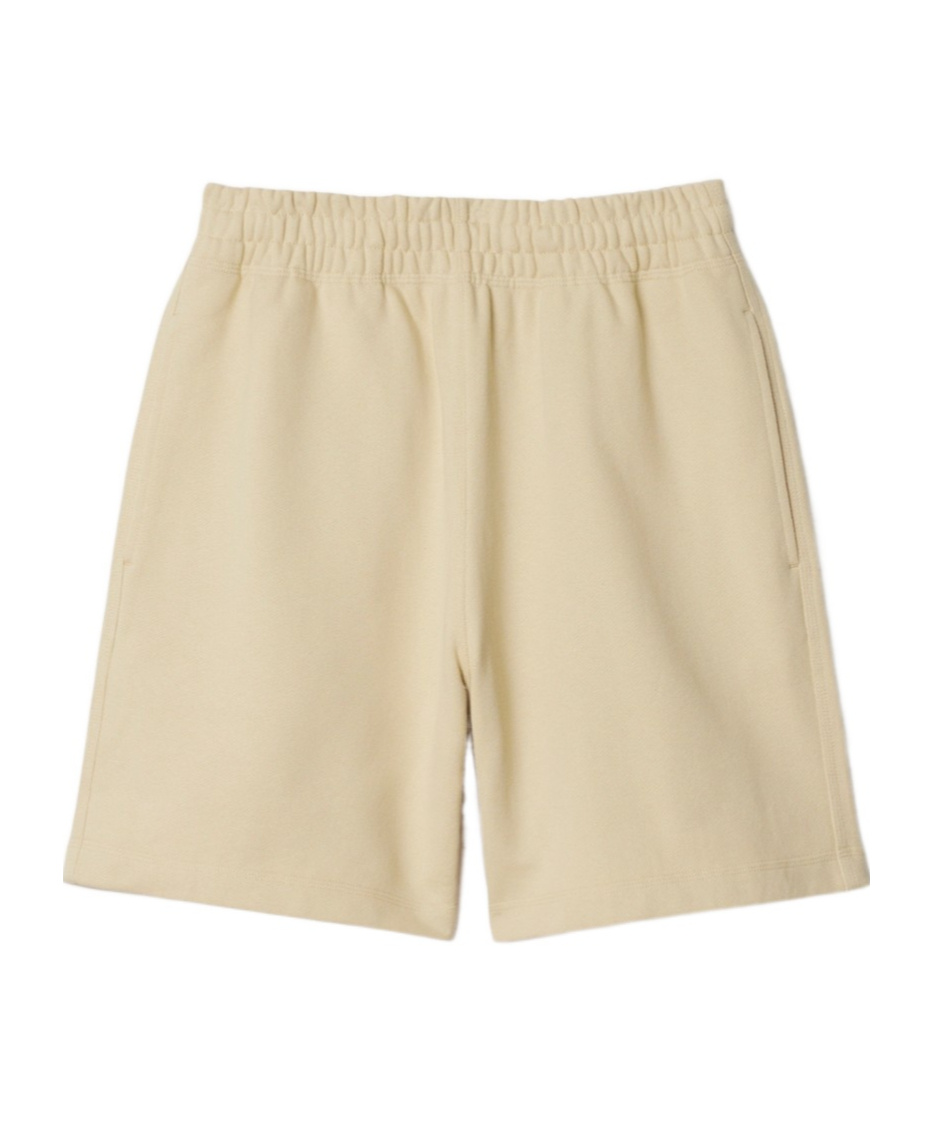 Burberry Relaxed-fit Cotton Shorts With Drawstring Waistband In Nude