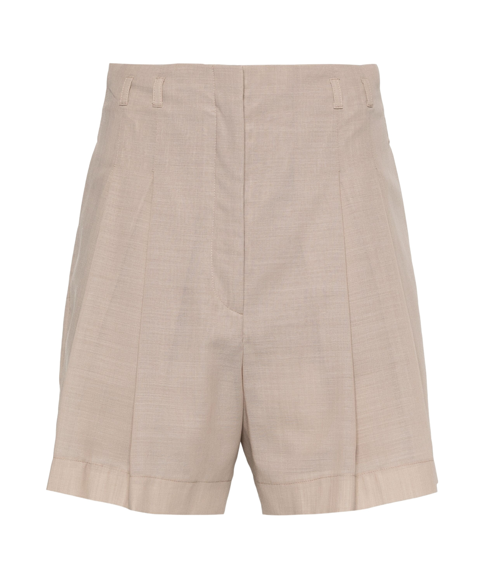 Philosophy Di Lorenzo Serafini Pleated Tailored Shorts In Nude