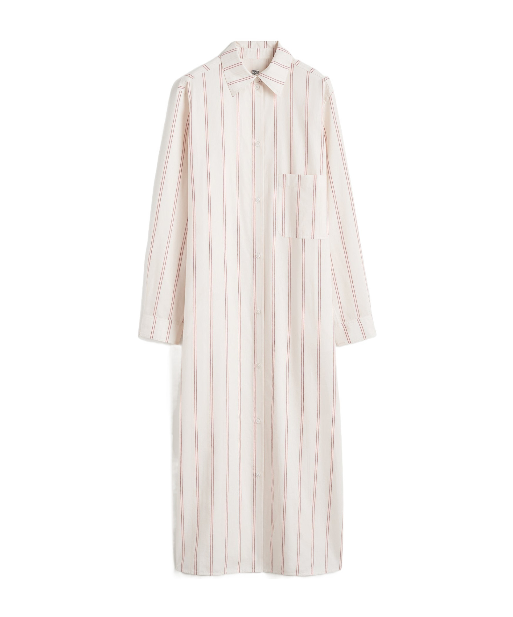 Totême Striped Tunic Dress In White