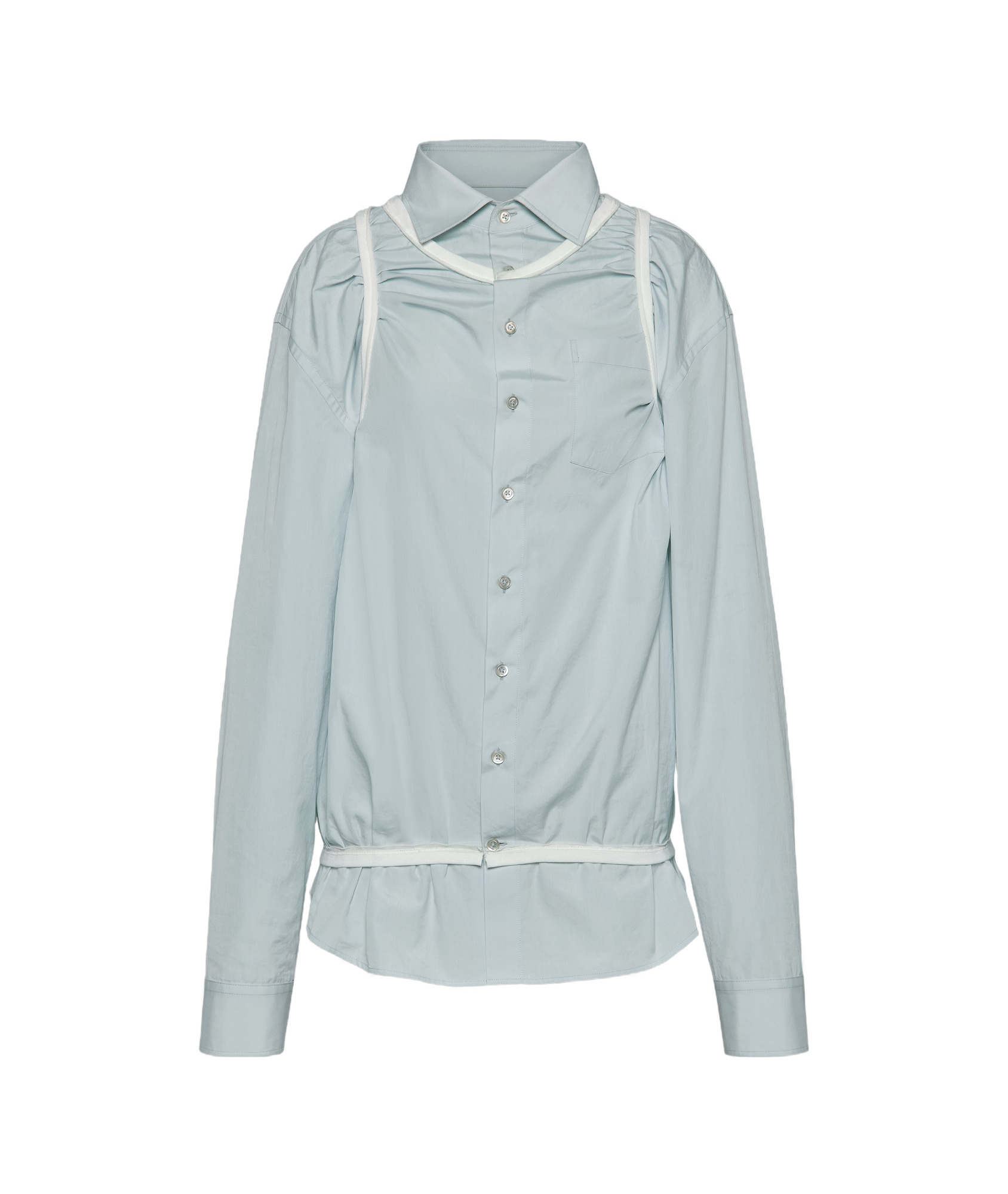 Maison Margiela Four Stitch-logo Cotton Shirt In Green