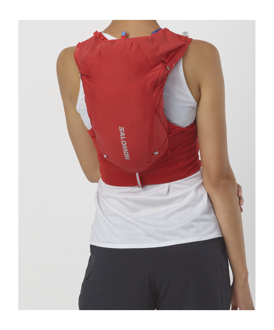 Salomon Adv Skin 12 Running Vest In Red