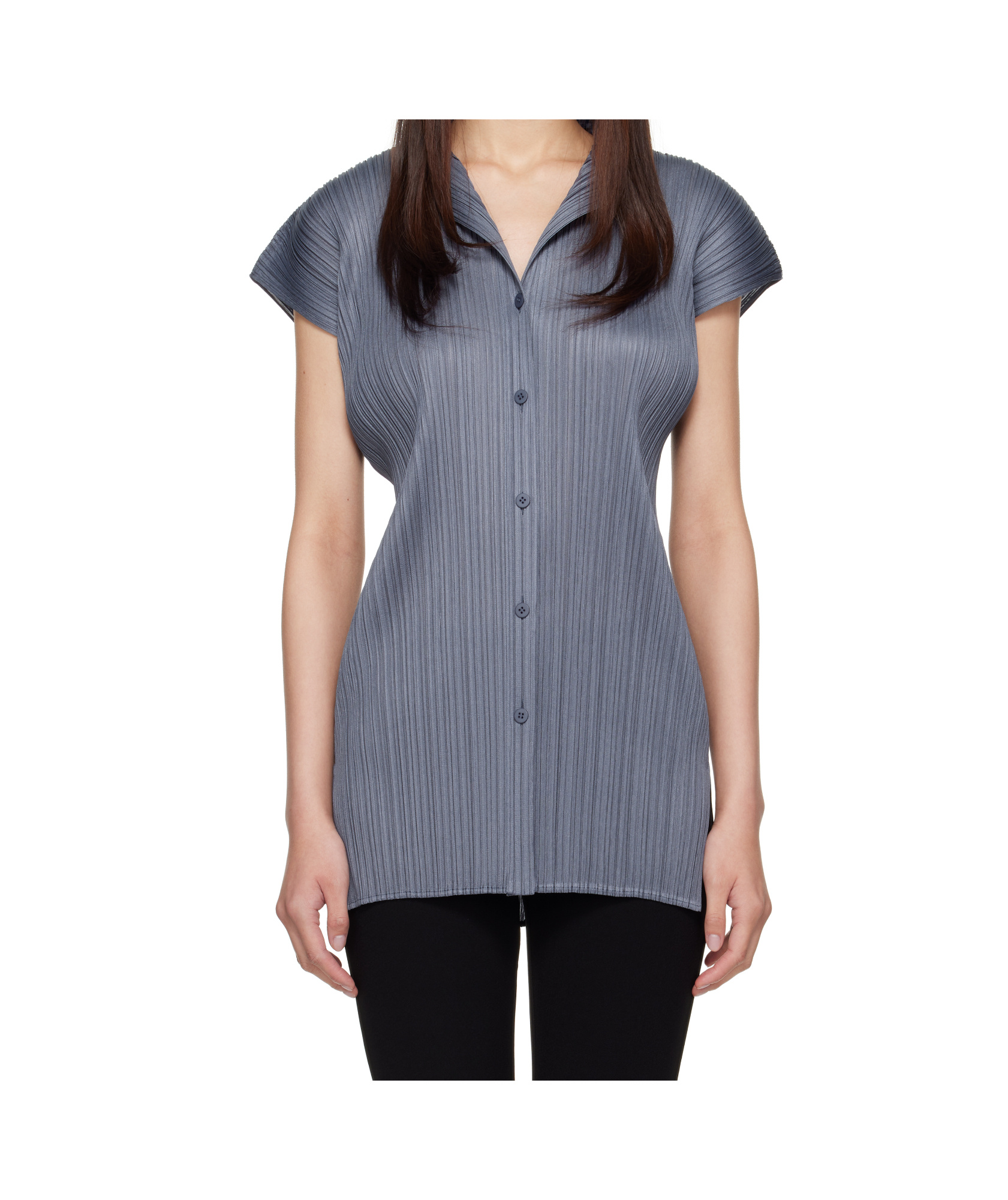 Issey Miyake Blue Monthly Colors May Shirt In Gray