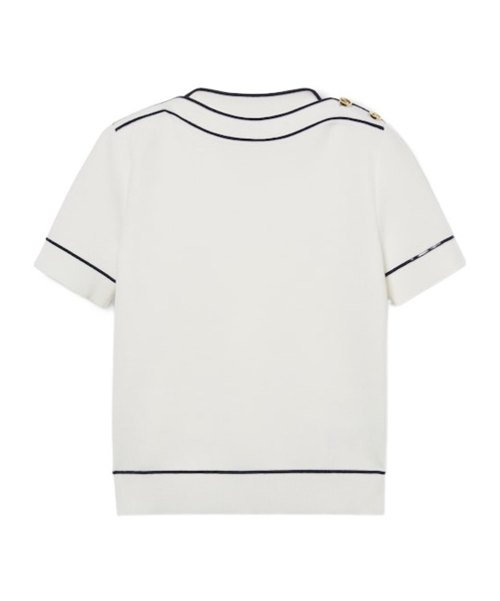 Gucci Short-sleeved Sweater In White