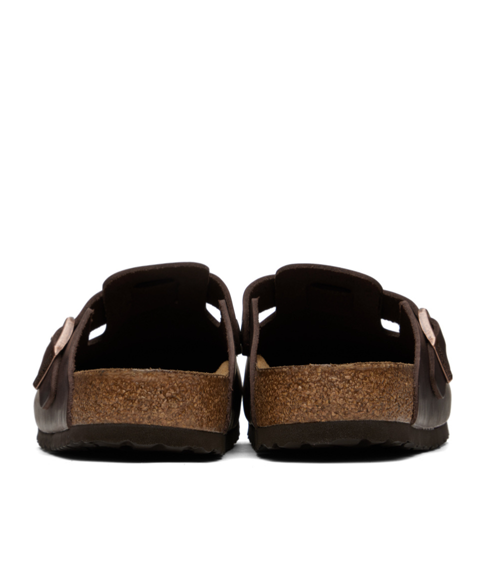 Birkenstock Boston Oiled-leather Clogs In Habana Oiled Leather