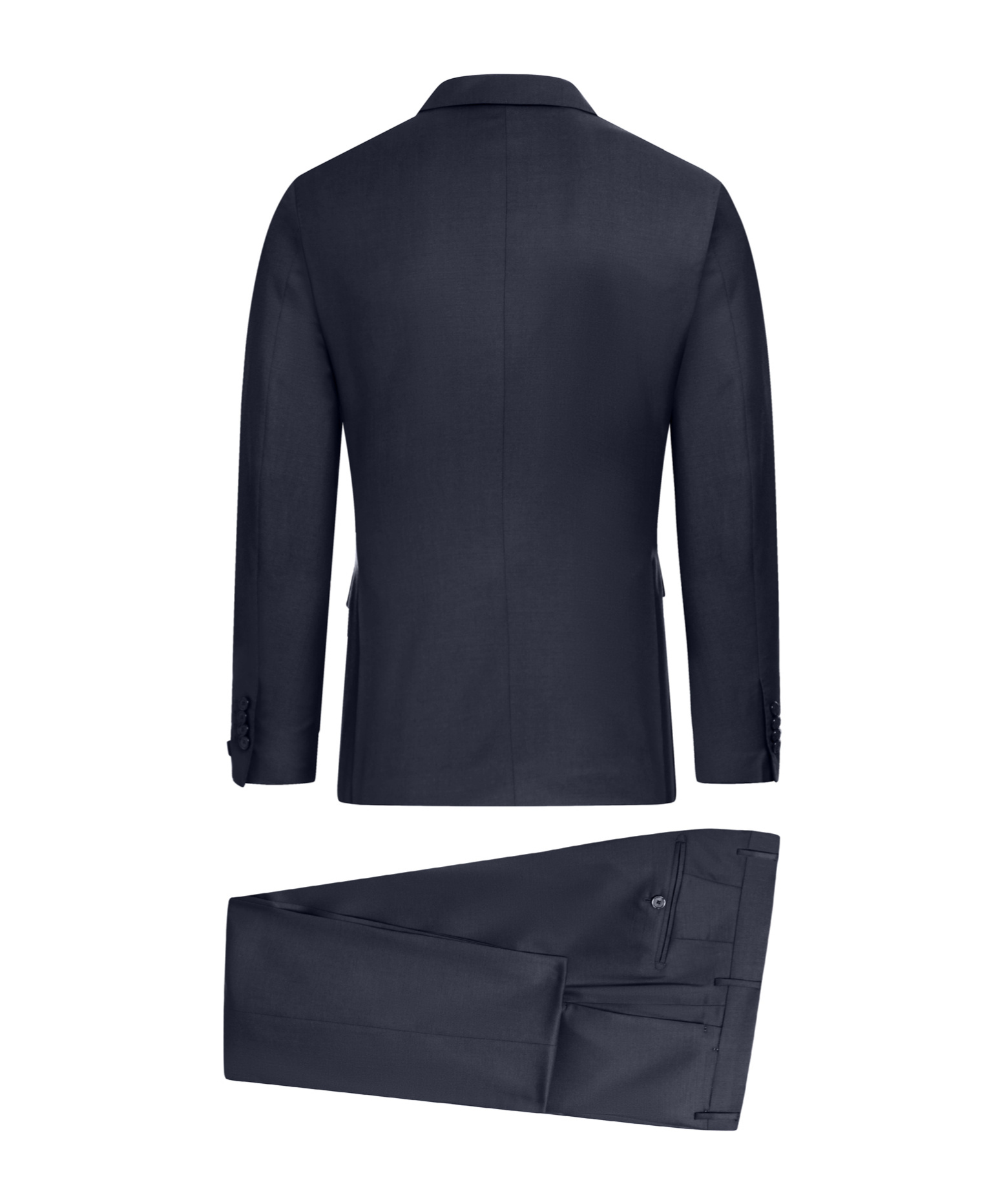 Shop Tagliatore Long-sleeved Suit In Black