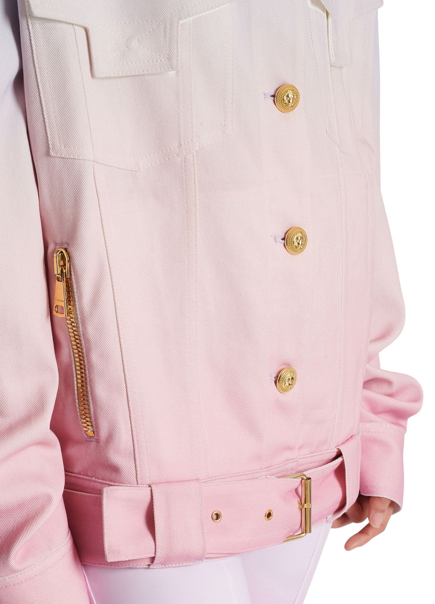 Shop Balmain X Evian Casual Jacket In White