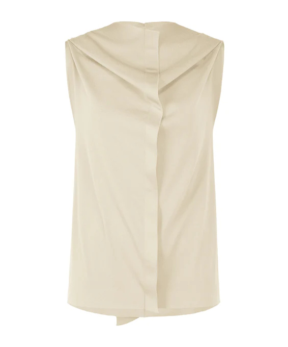 Issey Miyake A-poc Roar Hooded Blouse In Nude