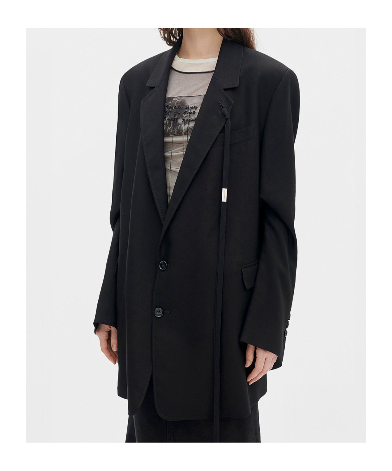 Ann Demeulemeester Agnes High Comfort Tailored Blazer In Black