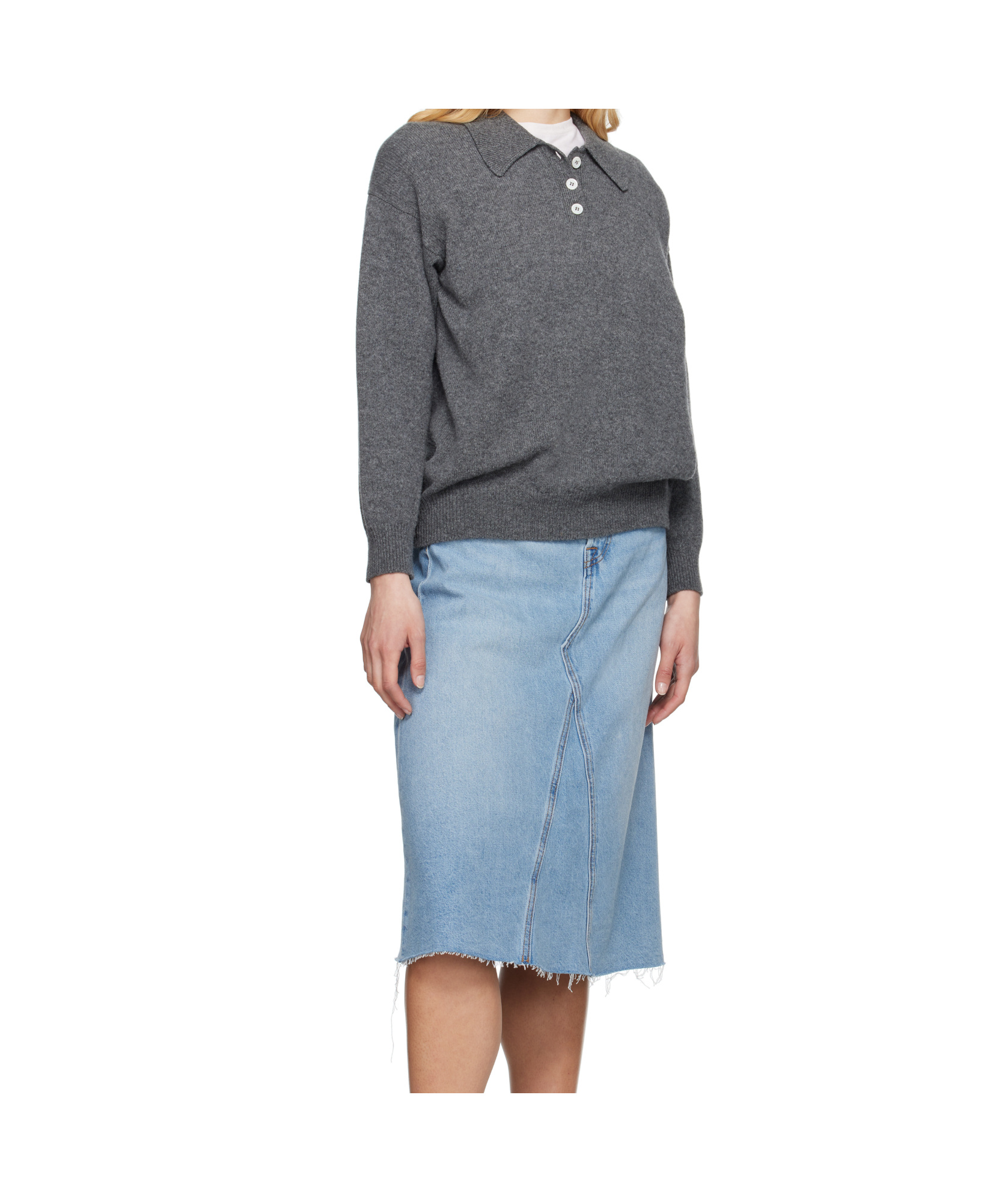 Levi's Denim Skirt With Belt Loops In Blue