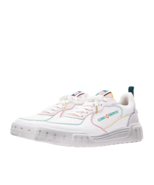 Casablanca Round Head Low-cut Casual Shoes In White