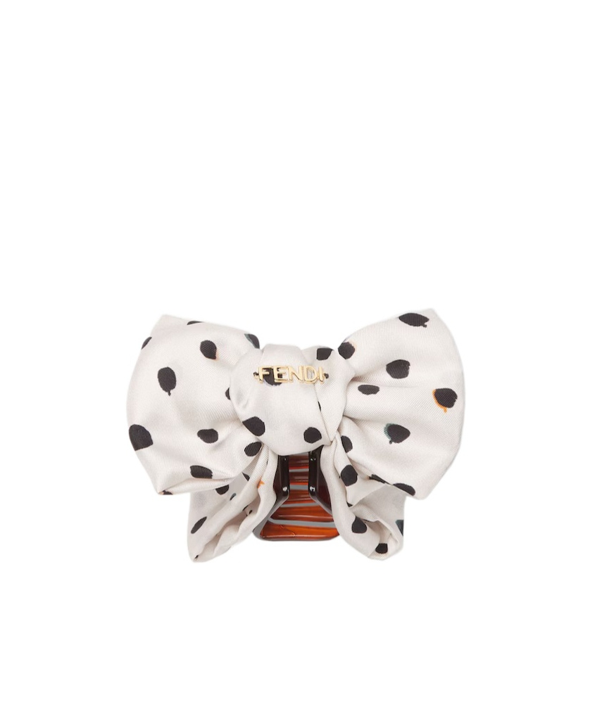 Fendi Hair Clip In White