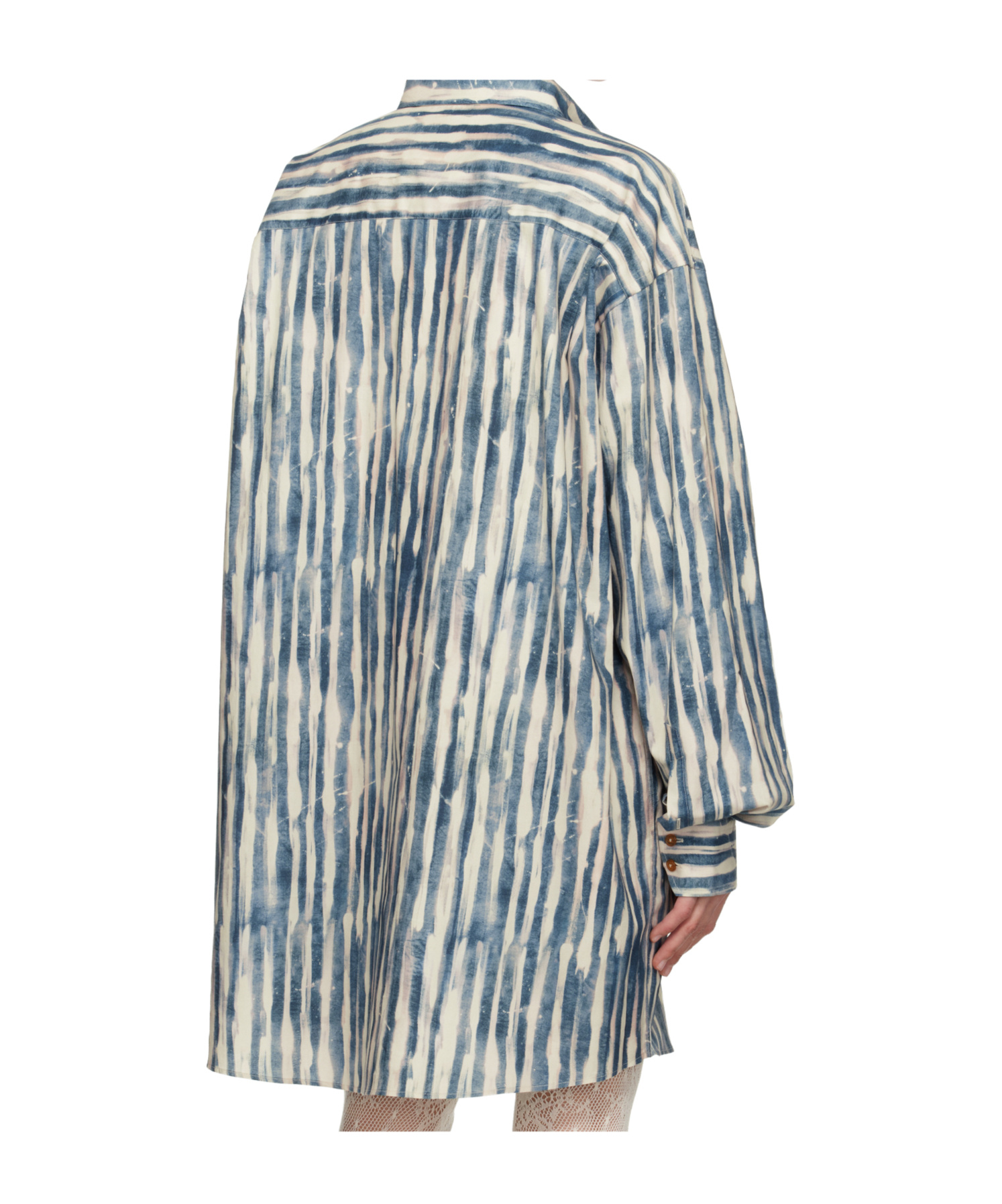 Vivienne Westwood Cotton Poplin Oversized Shirt In Gray