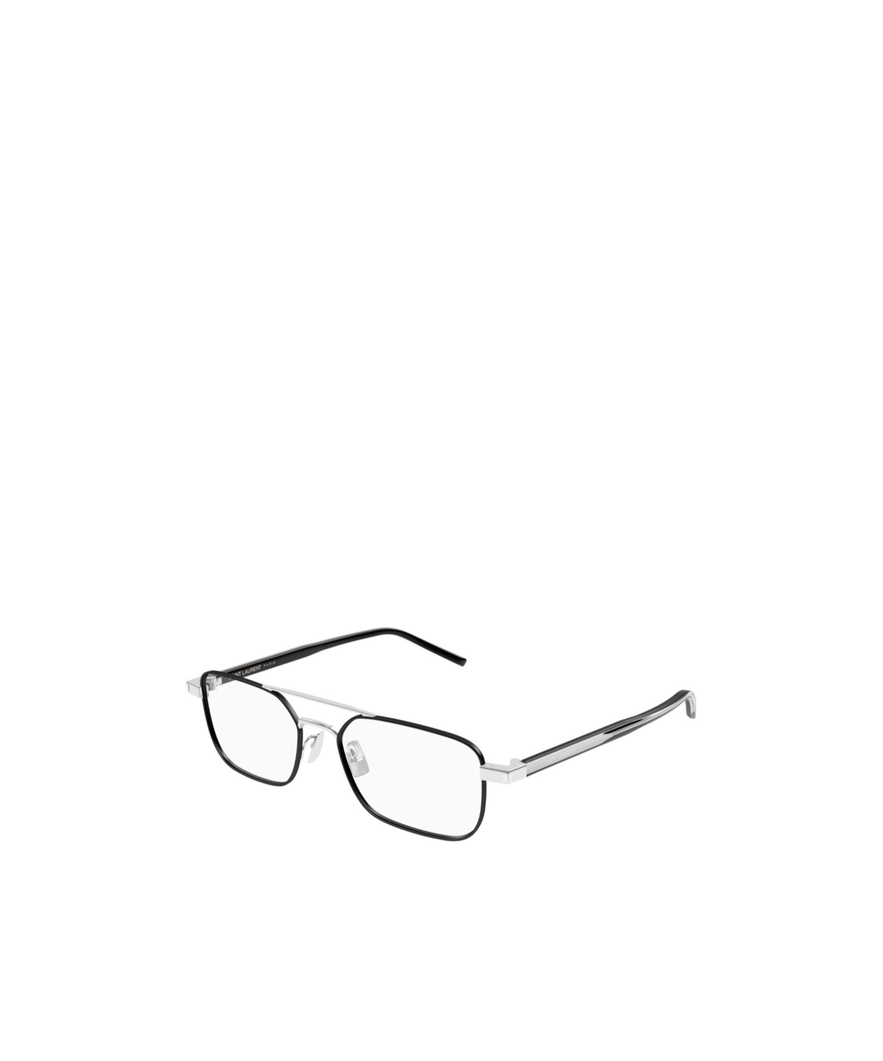 Saint Laurent Pilot-frame Glasses In Black
