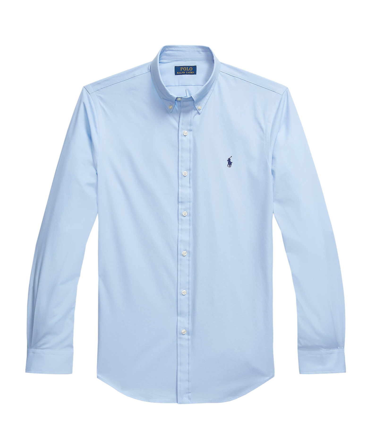 Polo Ralph Lauren Shirt Collared Buttons Long Sleeves In Blue
