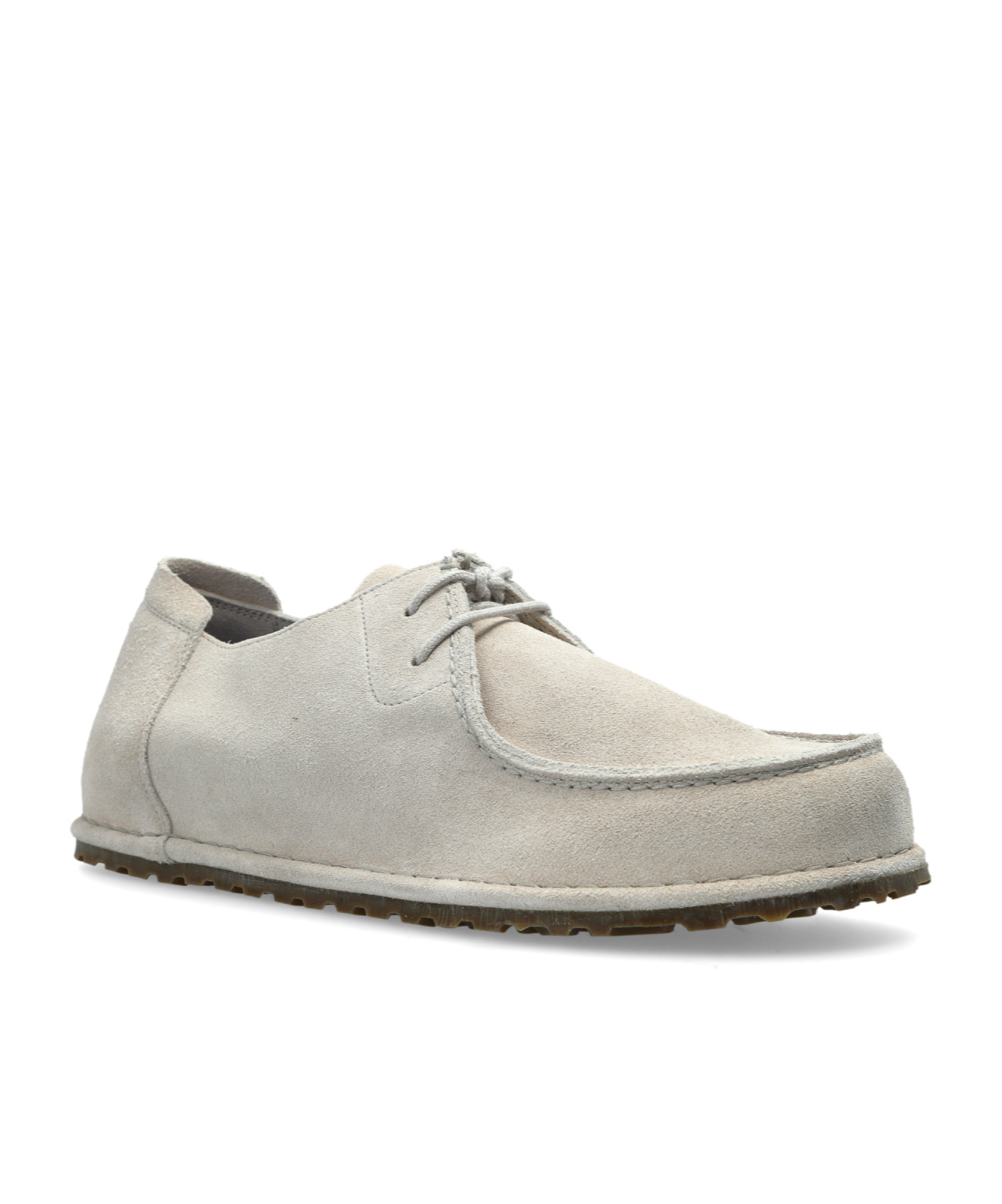 Birkenstock Utti Lace Up Deep Blue Loafers Whale Grey In Gray