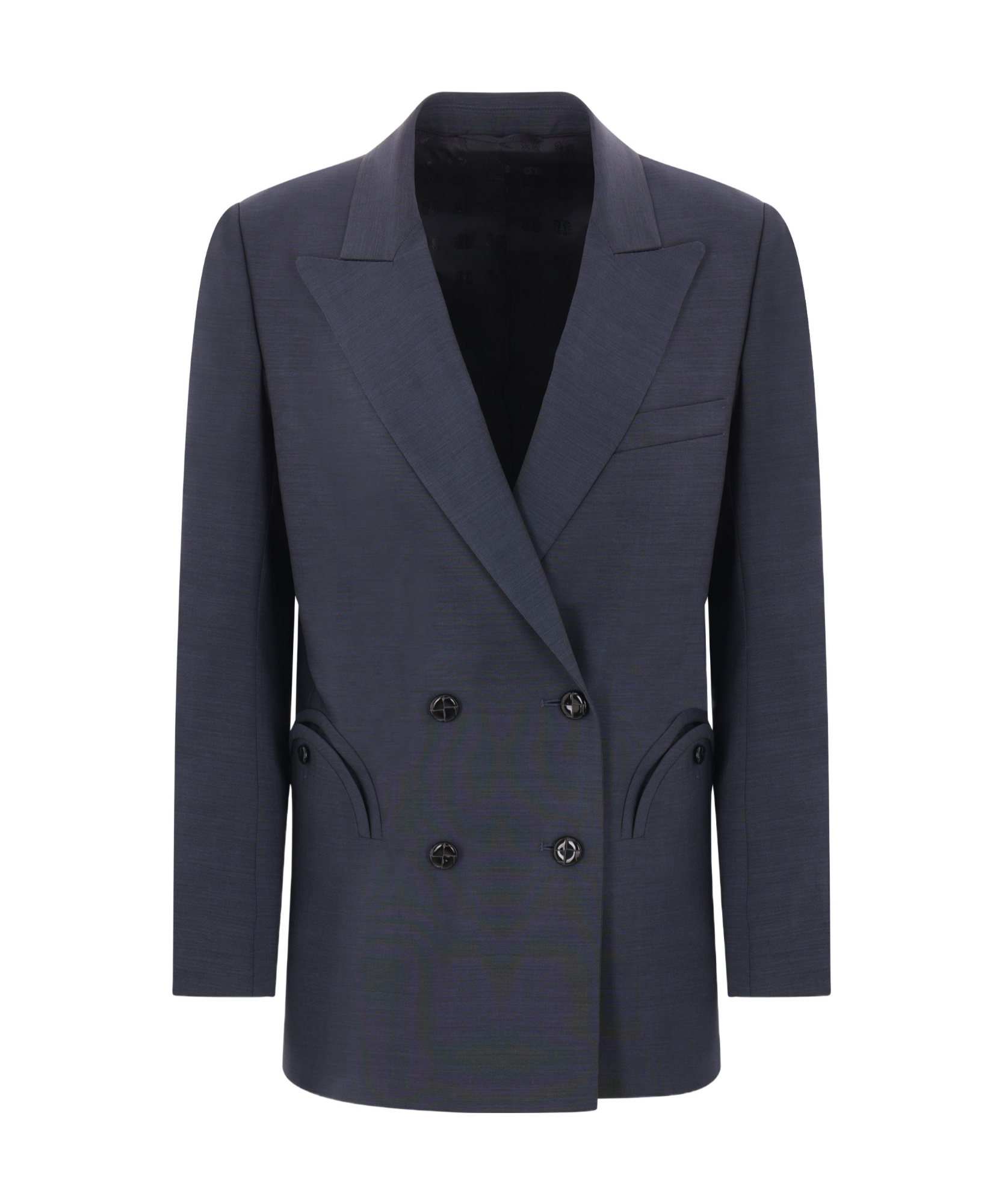 Blazé Milano Double-breasted Blazer In Black