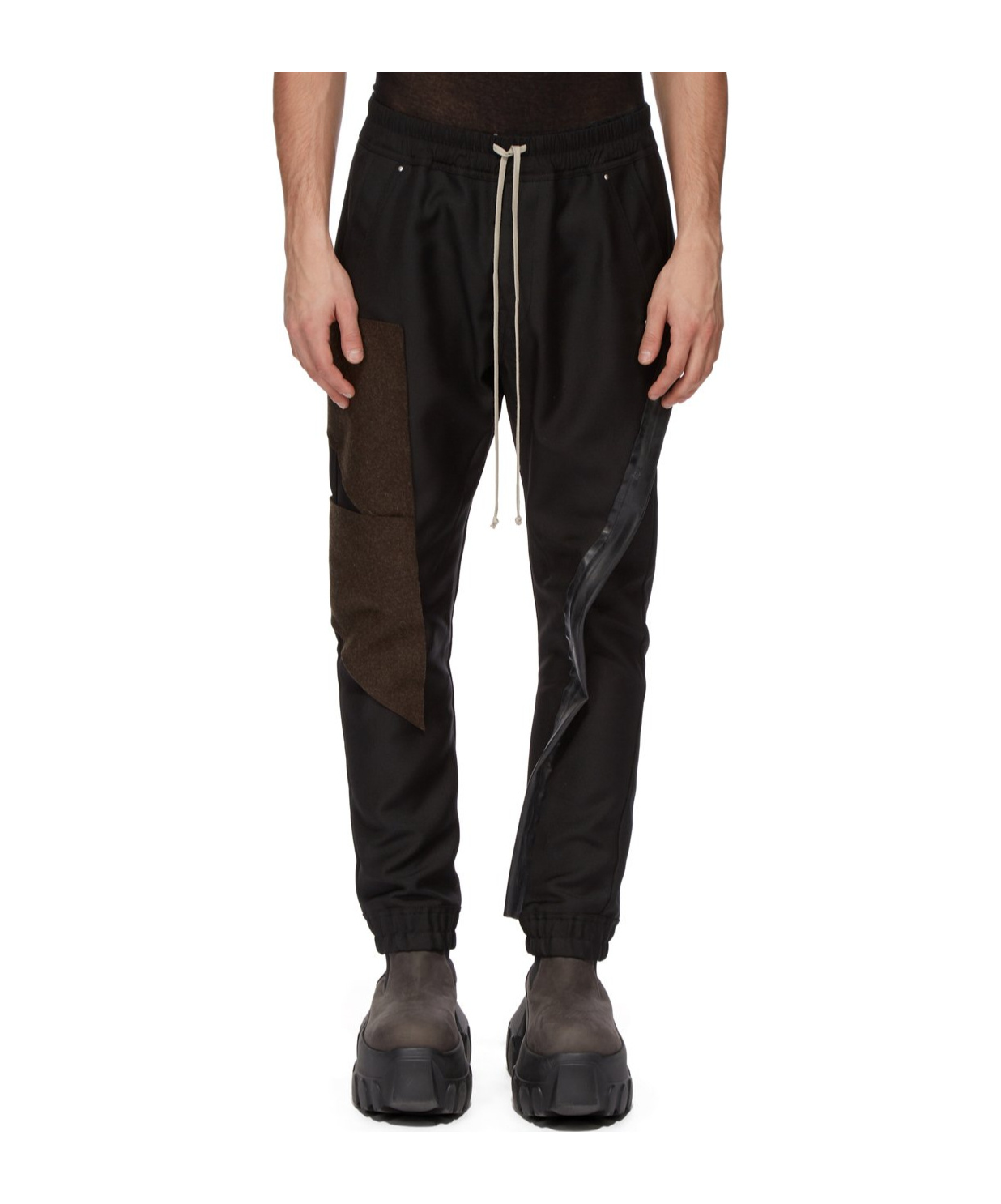Rick Owens Drawstring Casual Pants In Black