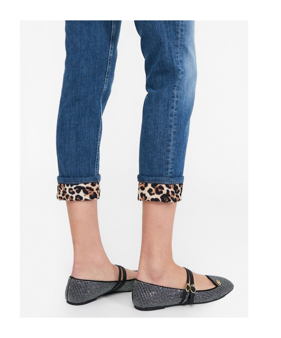 Liu •jo Skinny Jeans With Turn-ups In Blue