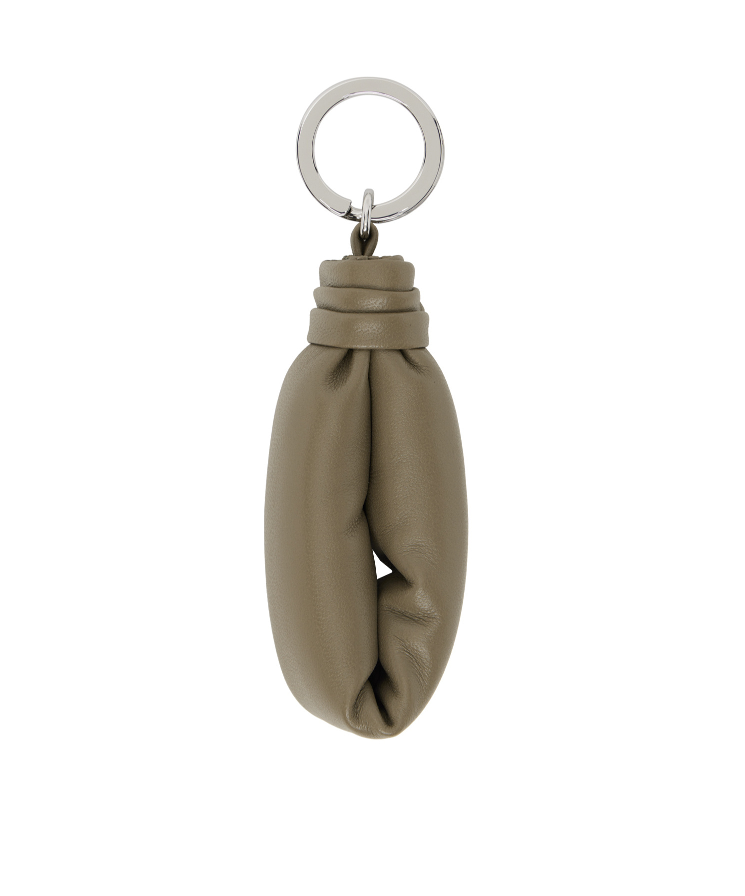 Lemaire Khaki Wadded Keychain In Dark Sage