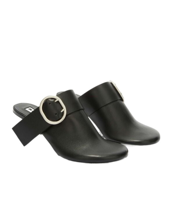 Jil Sander Mule Shoe In Black
