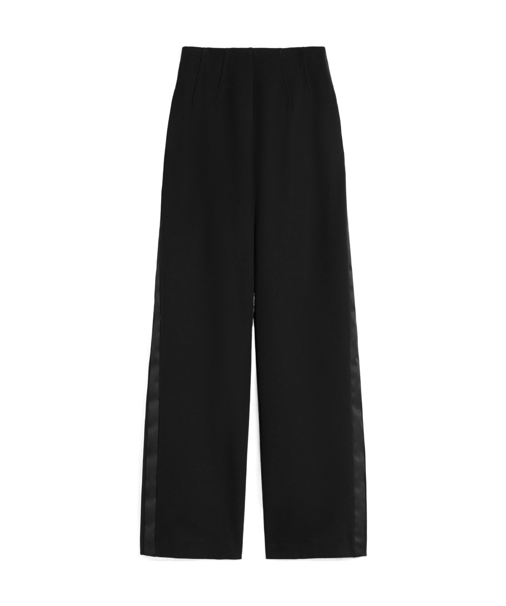 Max Mara Gabardine Wool Trousers In Black